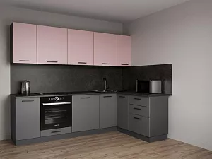 Кухонный гарнитур угловой Роза 2600х1600 мм