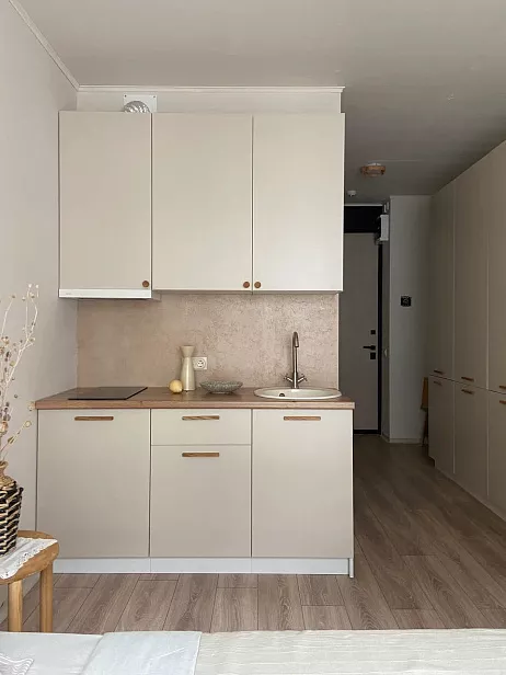 Кухонный гарнитур Прямой, ЛДСП, сатин