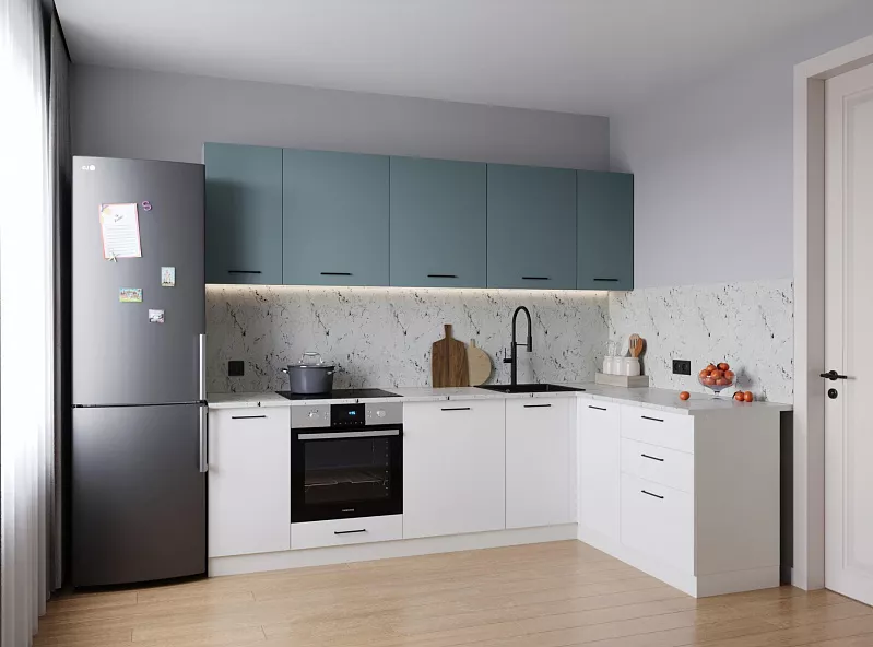 Кухонный гарнитур угловой Ниагара 2600х1600 мм