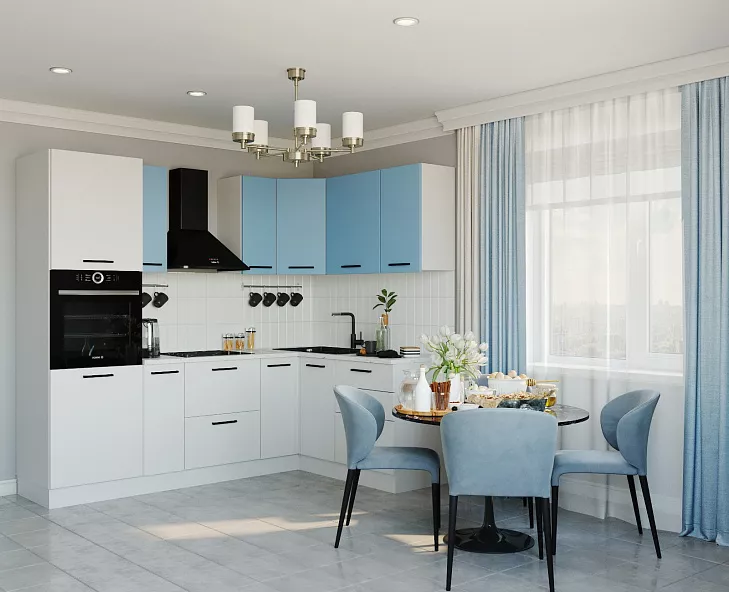 Кухонный гарнитур угловой Капри 2400х1600 мм