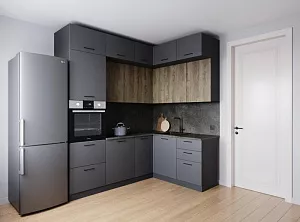 Кухонный гарнитур угловой Умбра 2200х1700 мм