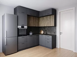 Кухонный гарнитур угловой Умбра 2200х1700 мм