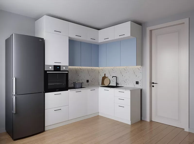 Кухонный гарнитур угловой Капри 2200х1700 мм