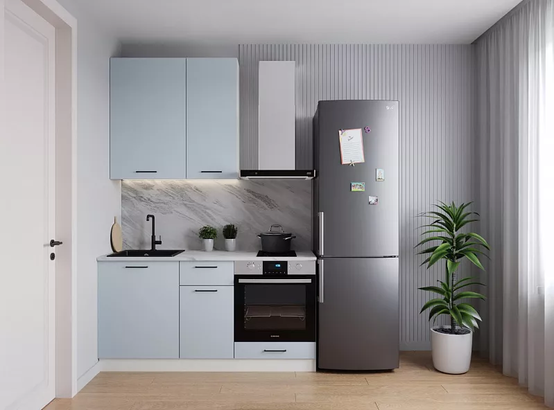 Кухонный гарнитур Смоки 1600 мм (верх 950 мм)