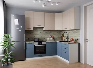 Кухонный гарнитур угловой Фьюжн 2200х1600 мм