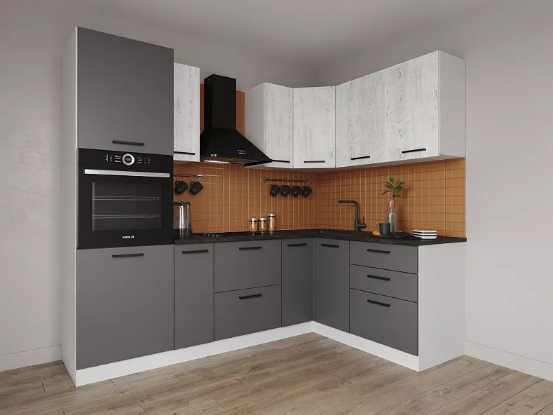 Кухонный гарнитур угловой Санторини 2400х1600 мм