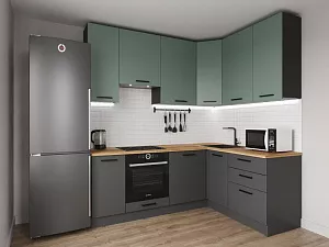 Кухонный гарнитур угловой Лофт 2200х1600 мм