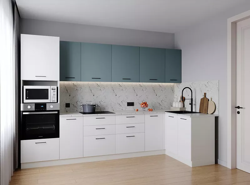 Кухонный гарнитур угловой Ниагара 3200х1400 мм