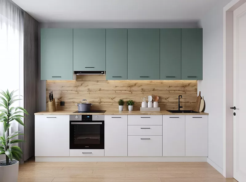 Кухонный гарнитур Муссон 3000 мм (верх 950 мм)