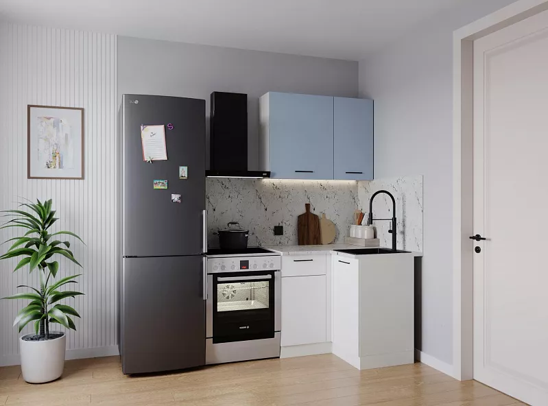 Кухонный гарнитур угловой Капри 1000х1000 мм