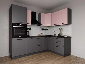 Кухонный гарнитур угловой Роза 2400х1600 мм