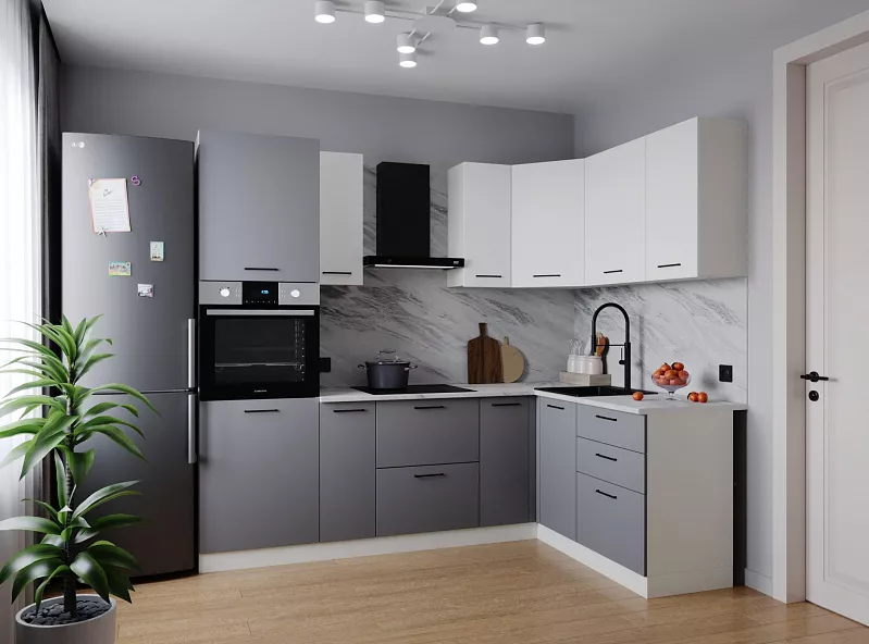 Кухонный гарнитур угловой Элеганция 2400х1600 мм