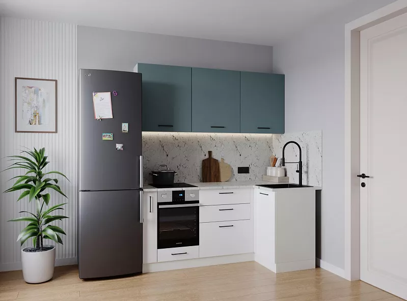 Кухонный гарнитур угловой Ниагара 1000х1800 мм