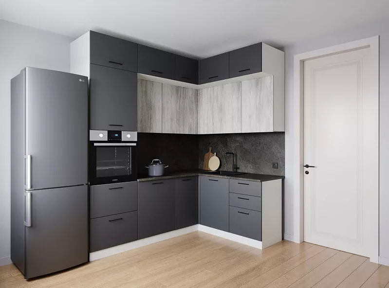 Кухонный гарнитур угловой Санторини 2200х1700 мм