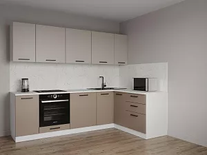 Кухонный гарнитур угловой Каппучино 2600х1600 мм