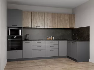 Кухонный гарнитур угловой Умбра 3200х1400 мм