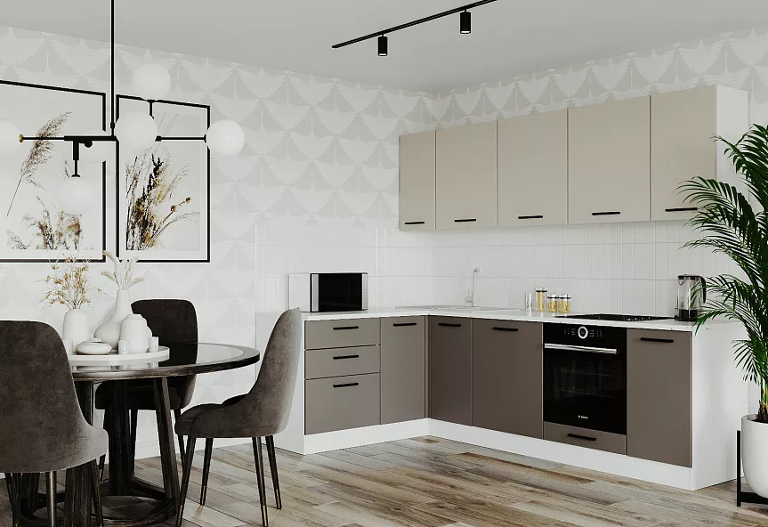 Кухонный гарнитур угловой Латте 2600х1600 мм