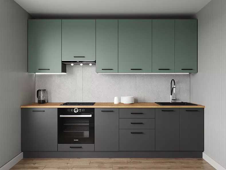 Кухонный гарнитур Лофт 3000 мм (верх 950 мм)