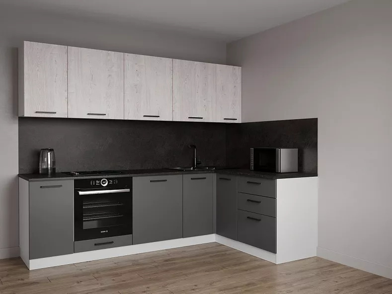 Кухонный гарнитур угловой Санторини 2600х1600 мм