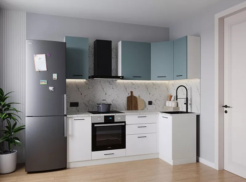 Кухонный гарнитур угловой Ниагара 2200х1000 мм