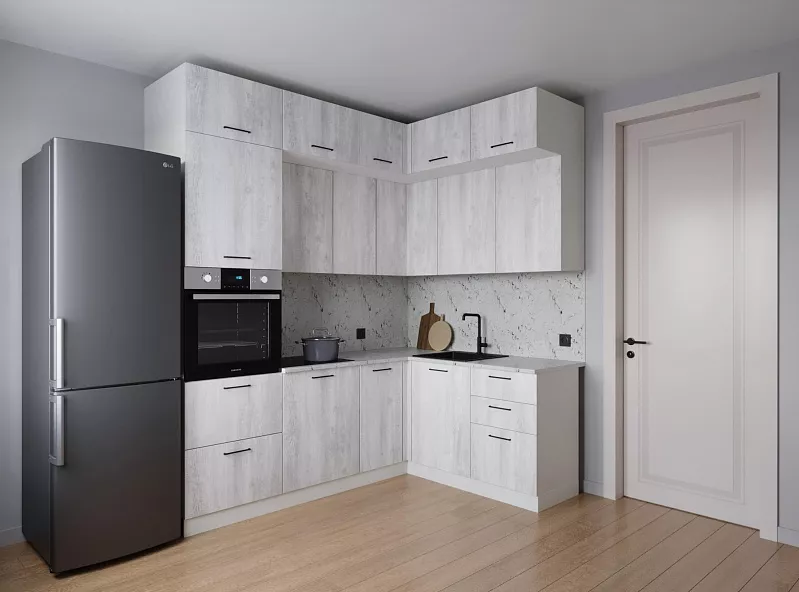 Кухонный гарнитур угловой Пайн 2200х1700 мм