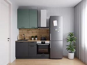 Кухонный гарнитур Изумруд 1600 мм (верх 950 мм)