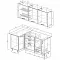 Кухонный гарнитур угловой Вегас 1000х1800 мм