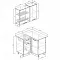 Кухонный гарнитур угловой Муссон 1000х1000 мм