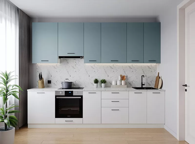 Кухонный гарнитур Ниагара 3000 мм (верх 950 мм)