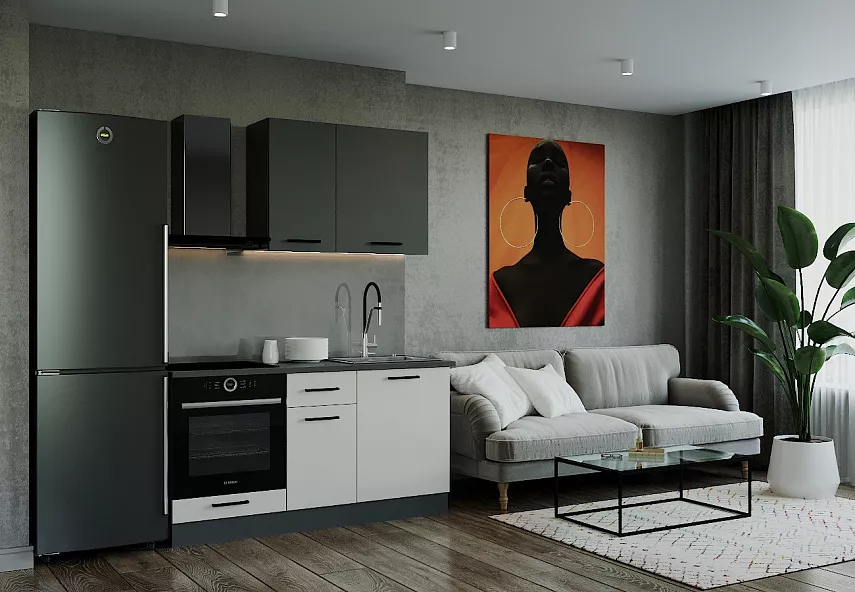 Кухонный гарнитур Лофт 1600 мм Кухонный гарнитур Лофт 1600 мм