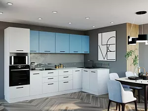 Кухонный гарнитур угловой Капри 3200х1400 мм