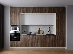 Кухонный гарнитур Старое дерево 3400 мм