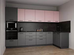 Кухонный гарнитур угловой Роза 3200х1400 мм