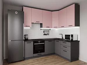 Кухонный гарнитур угловой Роза 2200х1600 мм