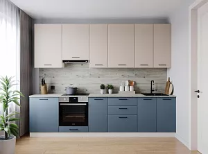 Кухонный гарнитур Фьюжн 3000 мм (верх 950 мм)