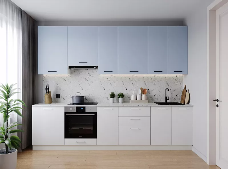 Кухонный гарнитур Капри 3000 мм (верх 950 мм)