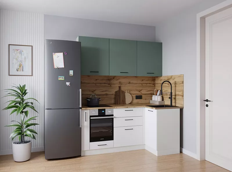 Кухонный гарнитур угловой Муссон 1000х1800 мм