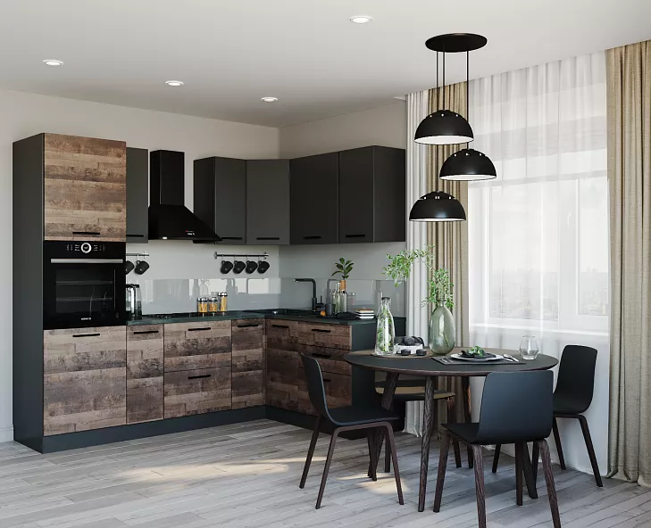 Кухонный гарнитур угловой Трансильвания 2400x1600 мм Кухонный гарнитур угловой Трансильвания 2400x1600 мм