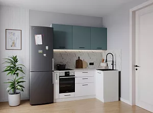 Кухонный гарнитур угловой Ниагара 1000х1800 мм