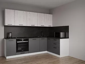 Кухонный гарнитур угловой Санторини 2600х1600 мм