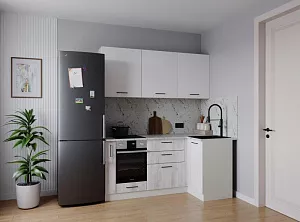 Кухонный гарнитур угловой Бланка 1000х1800 мм