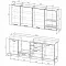 Кухонный гарнитур Каппучино 2200 мм