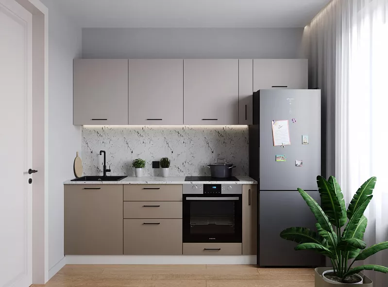 Кухонный гарнитур Каппучино 2550 мм