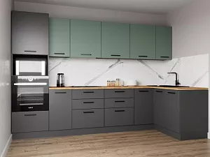 Кухонный гарнитур угловой Изумруд 3200х1400 мм